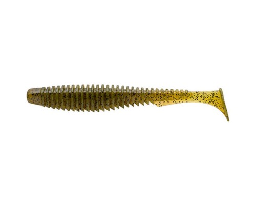 Силікон рибальський FishUP U-Shad 4" 074 - Green Pumpkin Seed (8шт/уп) (1862.03.16)