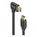 Кабель мультимедійний HDMI M to HDMI M 3.0m V2.0 90° corner Promate (prolink4k1-300.black)