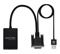 Кабель мультимедійний HDMI to VGA/USB prolink-v2h.black Promate (prolink-v2h.black)