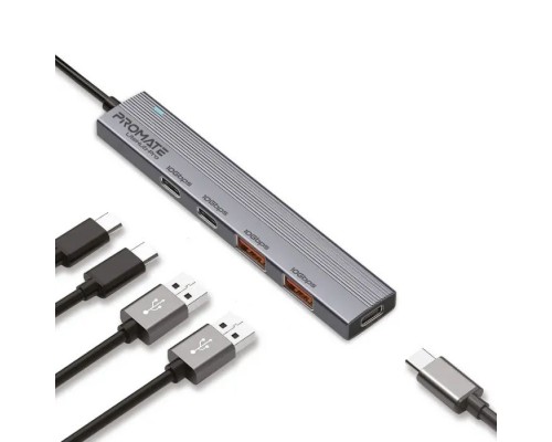 Концентратор Promate USB Hub 4 ports litehub-pro (litehub-pro)