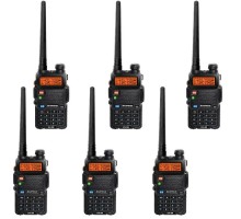 Портативна рація Baofeng UV-5R Black Six Pack комплект 6 шт (2200000758965)