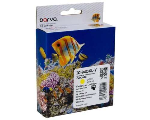 Картридж Barva HP 940XL (C4909AE) 1400 c, Yellow (IC-940XL-Y)