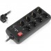 Мережевий подовжувач REAL-EL RS-PROTECT 805 5m, black (EL122300043)