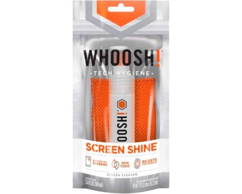 Спрей для очищення Whoosh! Screen Shine GO XL 100ml, microfiber 14x14cm (1FG100ENFR/1FG100XLENFR)