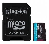 Карта пам'яті Kingston 512GB microSDXC сlass 10 UHS-I U3 V30 A2 Canvas Go Plus G4 (SDCG4/512GB)