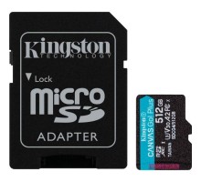 Карта пам'яті Kingston 512GB microSDXC сlass 10 UHS-I U3 V30 A2 Canvas Go Plus G4 (SDCG4/512GB)