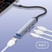 Концентратор ColorWay USB-C 4-in-1 USB-C2.0х3/USB3.0 (CW-HUB07)