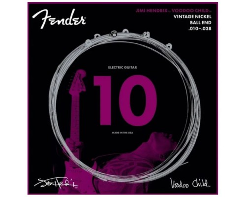 Струни для гітари Fender Jimi Hendrix Voodoo Child 10-38 Electric Guitar Strings (236921)