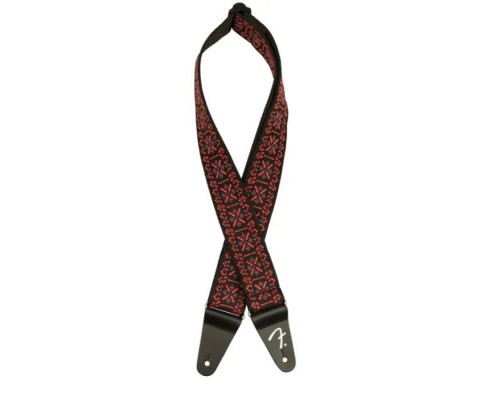 Ремінь для гітари Fender Strap 2" Pasadena Woven Lattice Red (236935)