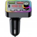 FM модулятор Havit HV-FM819BT USB-A+USB-C PD24W RGB Black (HV-FM819BT)