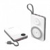 Батарея універсальна Choetech Magnetic Wireless 10000mAh 15W, PD, QC/3.0, 3in1charg. with build-in cable (B695-GW)