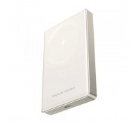Батарея універсальна Choetech Magnetic Wireless 10000mAh 20W, PD, Qi-15W, USB-C In/Out Ultra-thin, Beige (B739-CCCWH)
