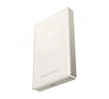 Батарея універсальна Choetech Magnetic Wireless 10000mAh 20W, PD, Qi-15W, USB-C In/Out Ultra-thin, Beige (B739-CCCWH)