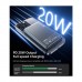 Батарея універсальна Choetech Magnetic Wireless 10000mAh 20W, PD, Qi-15W, USB-C In/Out, Ultra-thin, Black (B739-CCBK)