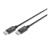 Кабель мультимедійний DisplayPort to DisplayPort 3.0m UHD 4K M/M Black Digitus (AK-340100-030-S)