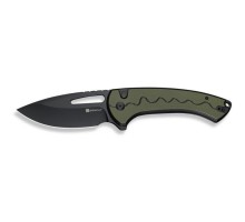 Ніж Sencut Squiggy, Black/Green G10, Darkwash (S24082A-2)
