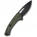 Ніж Sencut Squiggy, Black/Green G10, Darkwash (S24082A-2)