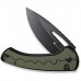 Ніж Sencut Squiggy, Black/Green G10, Darkwash (S24082A-2)
