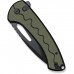 Ніж Sencut Squiggy, Black/Green G10, Darkwash (S24082A-2)