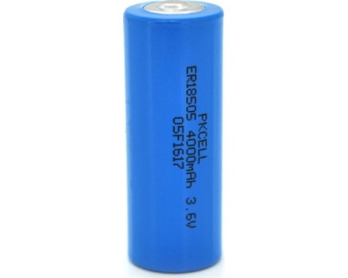 Батарейка ER18505 (size A), 3.6V 4000mah, Lithium, 4 pcs shrink PkCell (ER18505)