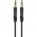 Кабель мультимедійний 3.5mm M to 3.5mm M 1.0m black BOROFONE (6974443389166)