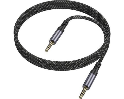 Кабель мультимедійний 3.5mm M to 3.5mm M 1.0m grey BOROFONE (6941991118968)