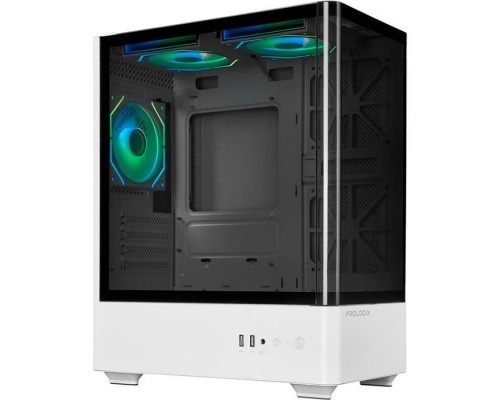 Корпус для ПК Prologix Lumi GM-01AW Glass White
