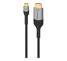 Кабель мультимедійний USB-C to HDMI M 1.8m grey Promate (mediacord-8k.grey)