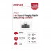 Перехідник Lightning M to 2xLightning F Audiо + Charge Promate (ihinge-lt.black)