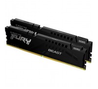 Модуль пам'яті для комп'ютера DDR5 64GB (2x32GB) 6000 MHz Beast EXPO Black Kingston Fury (ex.HyperX) (KF560C36BBE2K2-64)