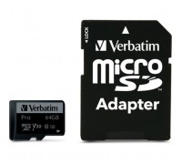 Карта пам'яті Verbatim 64GB microSDXC class 10 UHS-III PRO (47042)