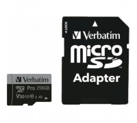 Карта пам'яті Verbatim 256GB microSDXC class 10 UHS-III PRO (47045)