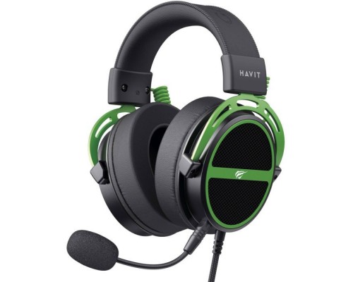 Навушники Havit HV-H2030E Black/Green (6939119067076)