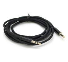 Кабель мультимедійний 3.5mm M to 3.5mm M 1.0m black VEGGIEG (YT-AUXGJ(M)/(M)-AB-1)