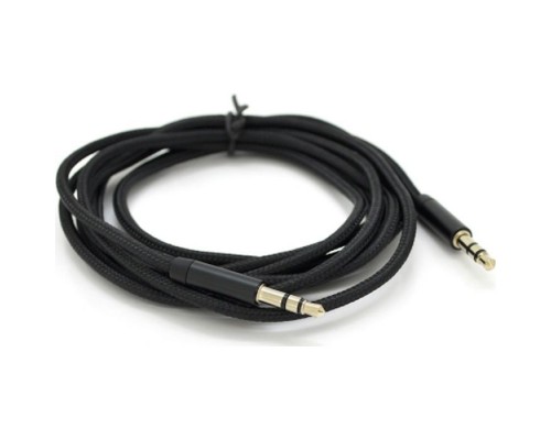 Кабель мультимедійний 3.5mm M to 3.5mm M 1.0m black VEGGIEG (YT-AUXGJ(M)/(M)-AB-1)