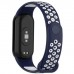 Ремінець до фітнес браслета BeCover Vents Style для Xiaomi Mi Smart Band 10 Blue-White (713632)