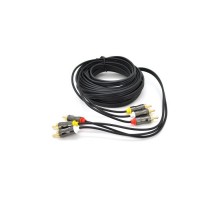 Кабель мультимедійний 3xRCA M to 3xRCA M 5.0m black VEGGIEG (YT-AV304)