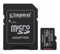 Карта пам'яті Kingston 512GB microSDXC class 10 UHS-I U3 V30 A1 Canvas Select Plus (SDCS3/512GB)