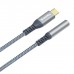 Перехідник USB-C to 3.5mm F 0.14m gray ColorWay (CW-AD-CJ)