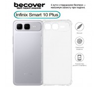 Чохол до мобільного телефона BeCover Anti-Shock Infinix Smart 10 Plus (X6725B) Clear (713801)