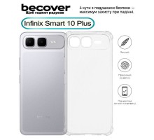 Чохол до мобільного телефона BeCover Anti-Shock Infinix Smart 10 Plus (X6725B) Clear (713801)