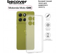 Чохол до мобільного телефона BeCover Silicone Motorola Moto G86 Transparent (713769)