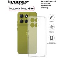 Чохол до мобільного телефона BeCover Silicone Motorola Moto G86 Transparent (713769)