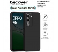 Чохол до мобільного телефона BeCover Silicone Oppo A5 2025 4G/5G Black (713790)