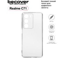 Чохол до мобільного телефона BeCover Silicone Realme C71 Transparent (713780)