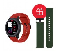 Смарт-годинник 2E Motion GT2 47mm Black-red + ремінець зелений (2E-CWW21BKRD-WS)