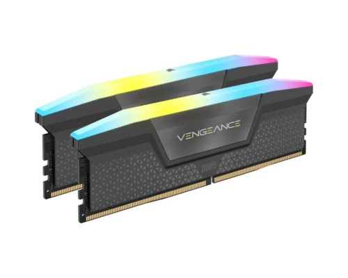 Модуль пам'яті для комп'ютера DDR5 96GB (2x48GB) 7200 MHz Vengeance RGB Black Corsair (CMH96GX5M2B7200C40)