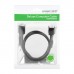 Кабель мультимедійний HDMI M to HDMI F 1.0m HD107 black Ugreen (10141)