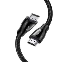Кабель мультимедійний HDMI M to HDMI M 5.0m braided HD140 black Ugreen (80405)