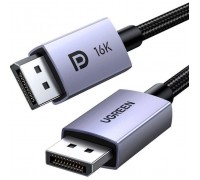 Кабель мультимедійний DisplayPort M to DisplayPort M 1.0m 16K DP118 black Ugreen (15383)